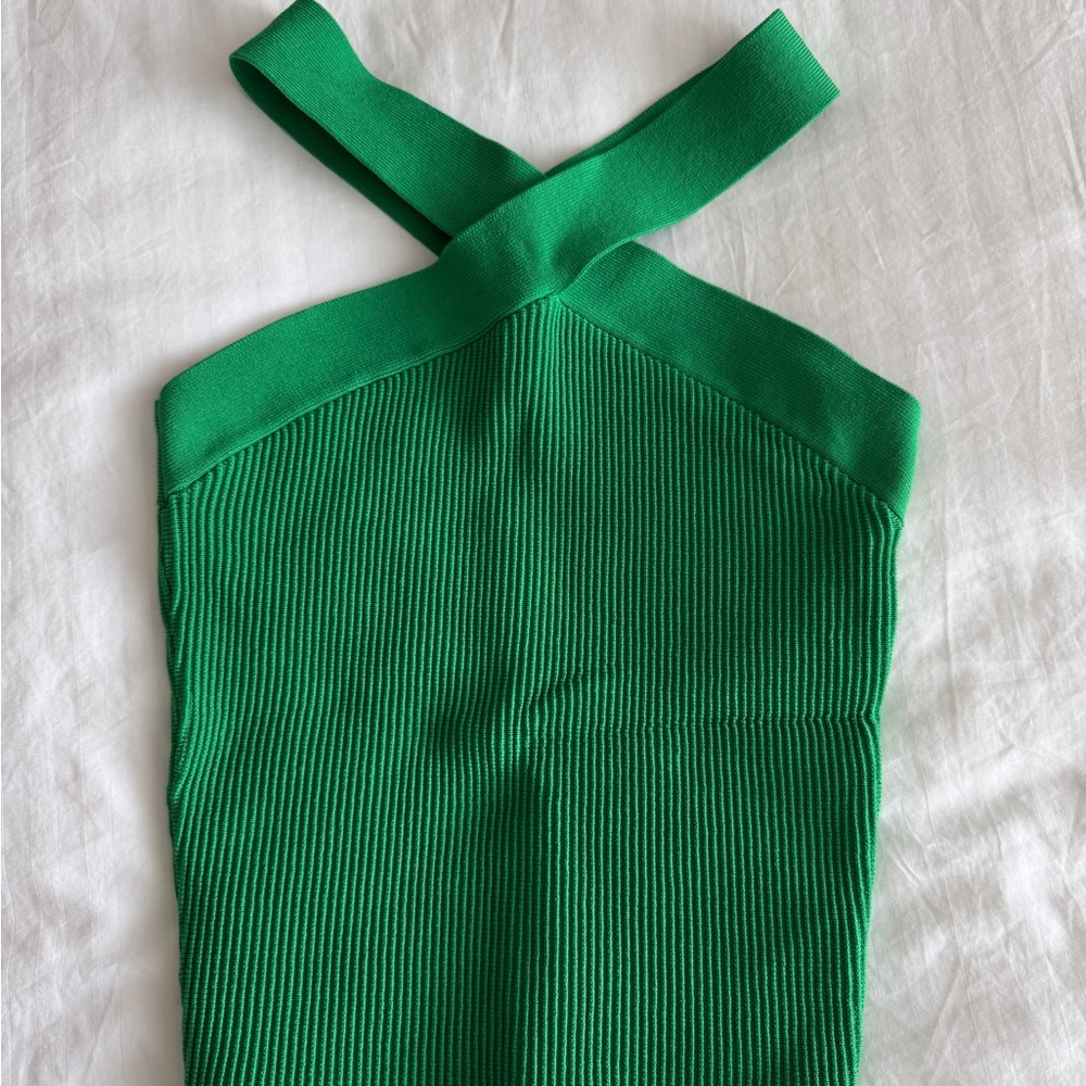 Aritzia Babaton Green Halter Top